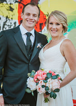 Load image into Gallery viewer, Blush Coral Silk Peony and Ranunculus Bouquet