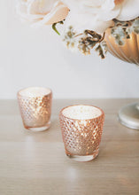 Load image into Gallery viewer, Rose Mercury Glass Hobnail Votive Cup - 2.75" Tall