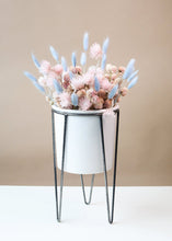 Load image into Gallery viewer, Ceramic White Cassa Plant Stand - 10.75" Tall