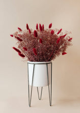 Load image into Gallery viewer, Ceramic White Cassa Plant Stand - 10.75" Tall