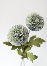 Load image into Gallery viewer, Antique Light Teal Fake Dahlia Flower