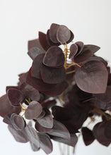 Load image into Gallery viewer, Eggplant Plum Fake Cotinus Smoketree Fall Leaves - 28"
