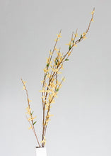Load image into Gallery viewer, Artificial Forsythia Branch in Yellow - 55"