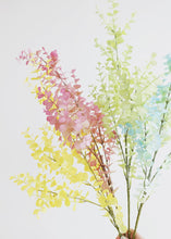 Load image into Gallery viewer, Colorful Fake Eucalyptus Leaves in Pink - 31.5"