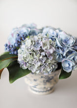 Load image into Gallery viewer, Real Touch Faux Hydrangea and Blueberry Arrangement