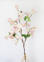 Load image into Gallery viewer, Pastel Pink Fake Cherry Blossom Branch - 41"