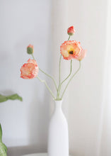 Load image into Gallery viewer, Coral Fake Poppy Flowers