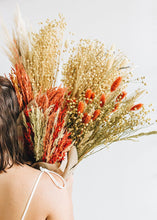 Load image into Gallery viewer, Yellow Billy Button and Coral Grass Dried Flower Bouquet - 20" Tall
