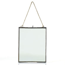 Load image into Gallery viewer, Hanging Pressed Glass Floating Frame - 10.5" Tall x 8" Wide