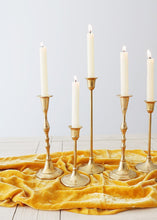 Load image into Gallery viewer, Antique Gold Candlestick Holder - 6" Tall