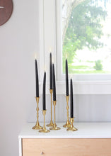 Load image into Gallery viewer, Antique Gold Candlestick Holder - 6" Tall