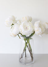 Load image into Gallery viewer, Peony Silk Flower in White - 24" Tall