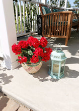Load image into Gallery viewer, UV Protected Indoor/Outdoor Artificial Geranium Bush - 18" Tall