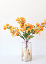 Load image into Gallery viewer, Glass Flower Vase in Iridescent Amber - 12.5" Tall