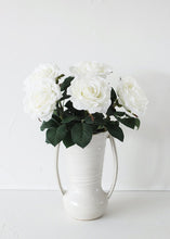 Load image into Gallery viewer, Real Touch Rose Stem in White - 14" Tall