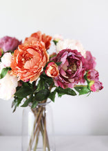 Load image into Gallery viewer, Real Touch Mauve Purple Faux Garden Peony - 6" Bloom