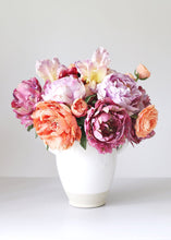 Load image into Gallery viewer, Dark Coral Orange Fake Garden Peony - 6" Bloom