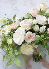 Load image into Gallery viewer, English Cabbage Artificial Rose Stem in White - 20.5" Tall