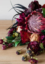 Load image into Gallery viewer, Artificial Wild Raspberry Berries in Plum 27"