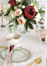 Load image into Gallery viewer, Faux Peony Flower in Burgundy - 30.5" Tall