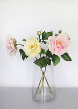 Load image into Gallery viewer, Soft Yellow Fake English Rose