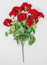 Load image into Gallery viewer, UV Protected Indoor/Outdoor Fake Geranium Bush - 24"
