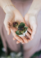 Load image into Gallery viewer, Artificial Wild Raspberry Berries in Plum 27"