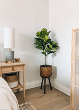 Load image into Gallery viewer, Woven Basket Plant Stand - 21.5" Tall