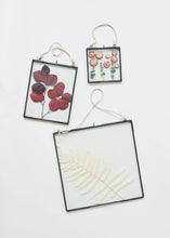 Load image into Gallery viewer, Decorative Hanging Metal and Glass Floating Frame - 6.5" Tall x 6" Wide