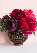 Load image into Gallery viewer, Peony Silk Flower in Marsala Wine - 21" Tall