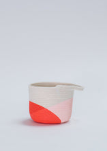Load image into Gallery viewer, Mini Rope Basket in Red & Pink - 4" Tall x 4.75" Wide