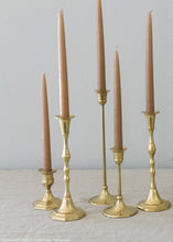 Load image into Gallery viewer, Antique Gold Candlestick Holder - 6" Tall