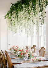 Load image into Gallery viewer, Wisteria Flowers in White - 69"