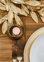 Load image into Gallery viewer, Artificial Bay Leaf Spray in Metallic Gold - 19&quot; Tall
