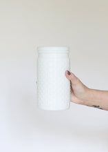 Load image into Gallery viewer, Glass Hobnail Jar in White - 7.5" Tall
