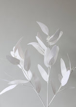 Load image into Gallery viewer, SALE - Artificial Eucalyptus Leaves in White - 33"
