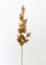 Load image into Gallery viewer, Metallic Gold Artificial Winter Pine Branch - 28"
