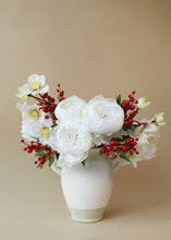 Load image into Gallery viewer, Peony Silk Flower in White - 24" Tall
