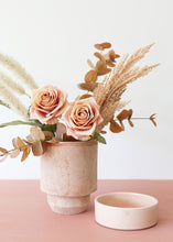 Load image into Gallery viewer, Antique Pink Terracotta Pot with Glazed Saucer - 6.5&quot; Tall x 5.5&quot; Wide with Drainage
