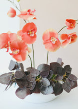 Load image into Gallery viewer, Orange Artificial Phalaenopsis Orchid Flower - 29"
