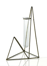 Load image into Gallery viewer, Metal Vector Geometric Vase - 9.25" Tall
