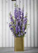 Load image into Gallery viewer, Ceramic Pocket Vase in Gold Hobnail - 7.75" Tall
