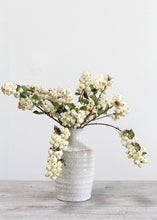 Load image into Gallery viewer, Distressed White Ceramic Hari Vase - 6.25" Tall
