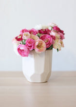 Load image into Gallery viewer, Geometric Ceramic Vase in Ivory - 4.25" Tall
