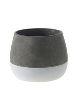 Load image into Gallery viewer, Round Color Block Planter - 5.25" Tall x 6.75" Wide
