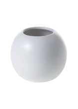 Load image into Gallery viewer, White Round Ceramic Bud Vase - 3.5" Tall
