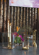 Load image into Gallery viewer, Glass Terrarium Vase in Distressed Copper - 9"
