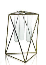 Load image into Gallery viewer, Metal Geometric Vase - 7" Tall
