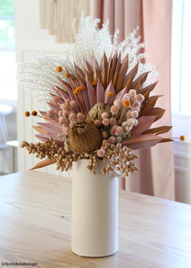 Air Dried Globe Amaranth in Light Pink