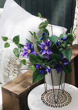 Load image into Gallery viewer, Ceramic White Cassa Plant Stand - 10.75" Tall
